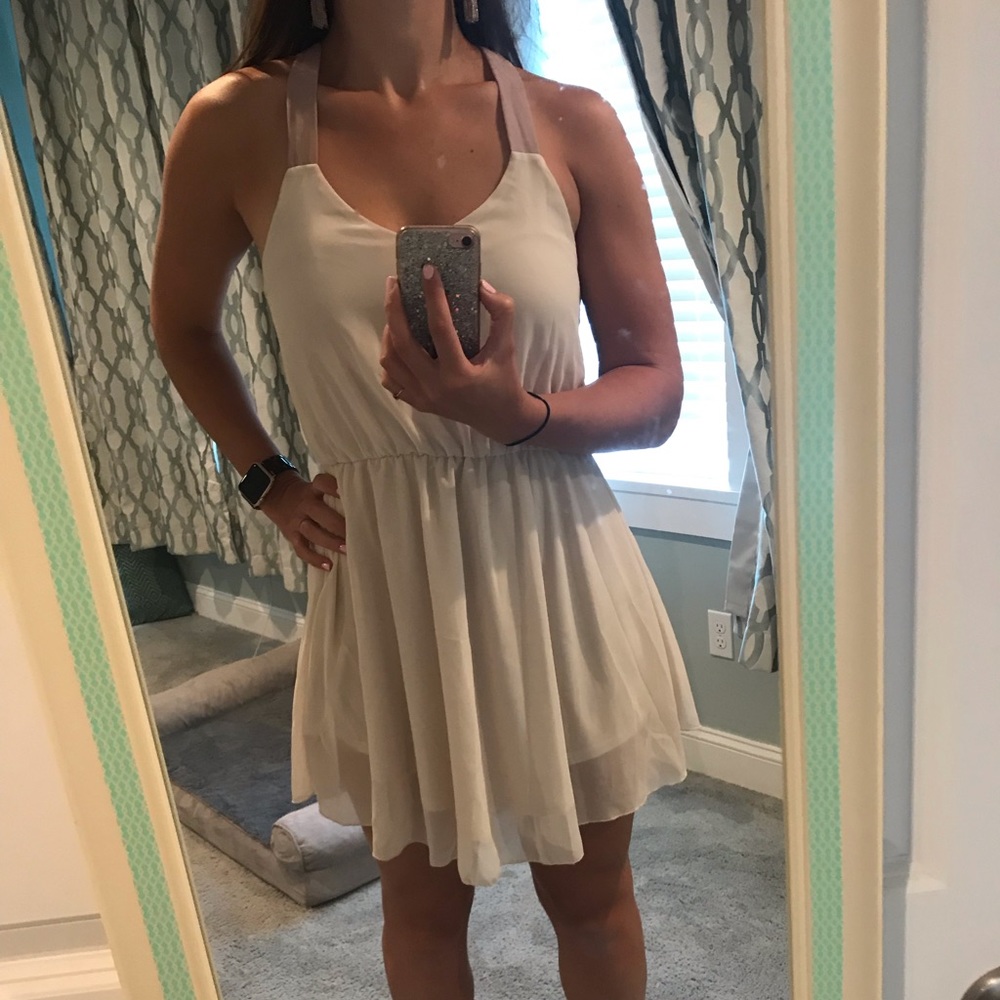 Paper Crane Blush and Mauve Dress